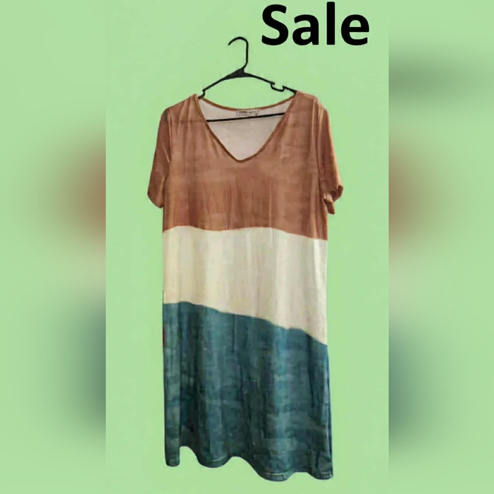 Mutli Color Tshirt Dress